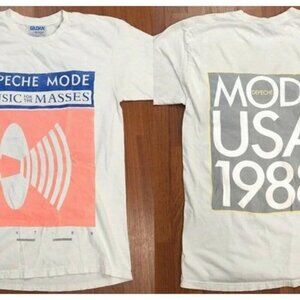 Depeche Mode Music For The Masses 1987-88 Tour Graphic Retro Band T-Shirt 166